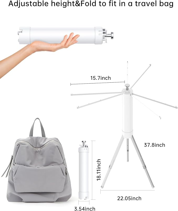 Foldable Standing Clothes Drying Rack © Ⓢ
